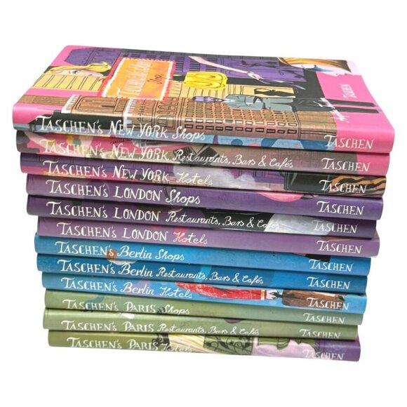 Tashens Paris London Berline New York 12 Book Boxset Softcover 4 Cities - Picture 6 of 16
